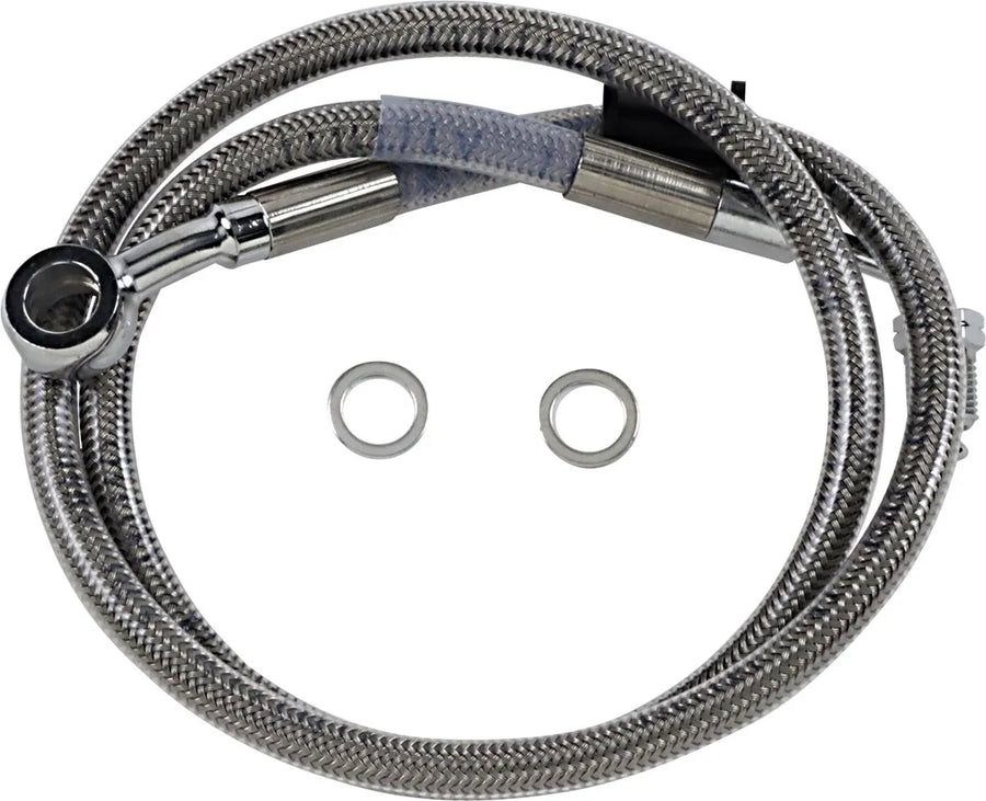 harley-davidson street bob [DRAG SPECIALTIES] – Forlenget bremselinje i rustfritt stål