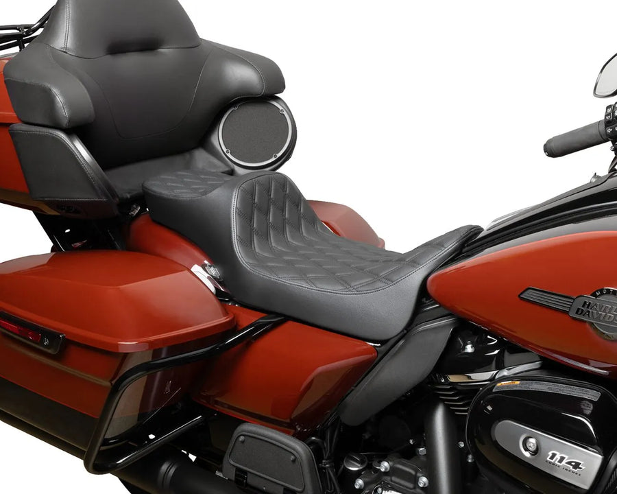 harley davidson touring [DRAG SPECIALTIES] – Predator III sete med utvidet rekkevidde