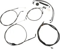 Harley Davidson Flhri [LA CHOPPERS] - Standard Midnight Braided Handlebar/Breme Line Kit