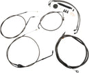 Harley Davidson Flhr [LA CHOPPERS] - Standard Midnight Braided Handlebar/Breme Line Kit