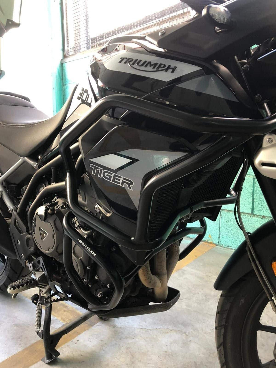 Triumph Tiger 850 Sport [2021-2025] - Tankbeskyttelsesstang Solid perspektivvisning