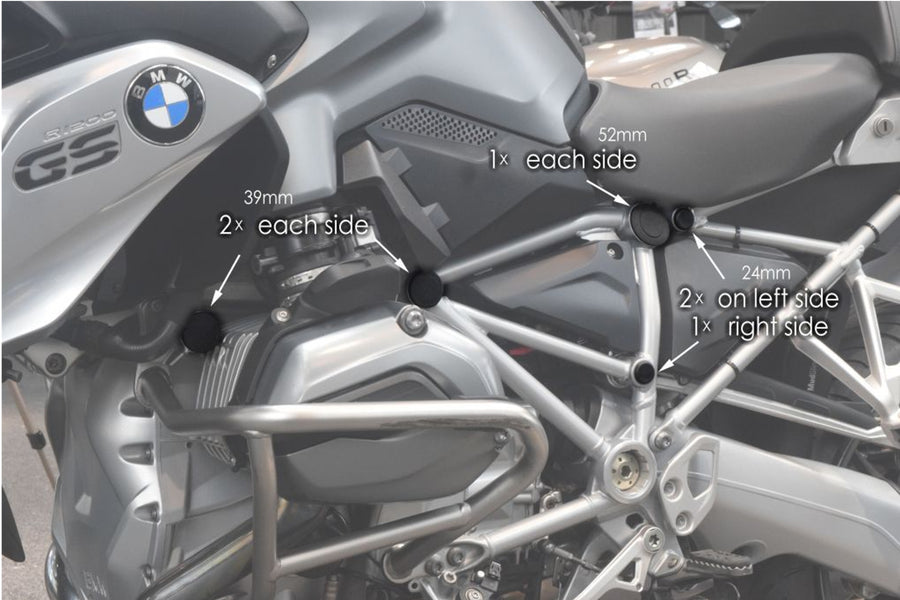 BMW R 1200 GS [2018] – kåpeutstyr – svart