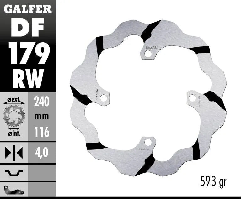Kawasaki KX 450 F (KX 450 F) [2015-2018] - BREMSSCHEIBE FIXED WAVE GROOVED OVERSIZE – Bild 2