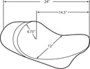 harley davidson flhr [DRAG SPECIALTIES] - Foroverflat enkeltsete med EZ-ON-feste-4