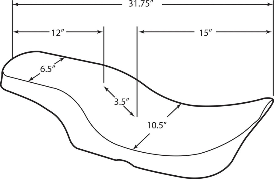 harley davidson flhri [DRAG SPECIALTIES] – 2-delt sete i skje-stil