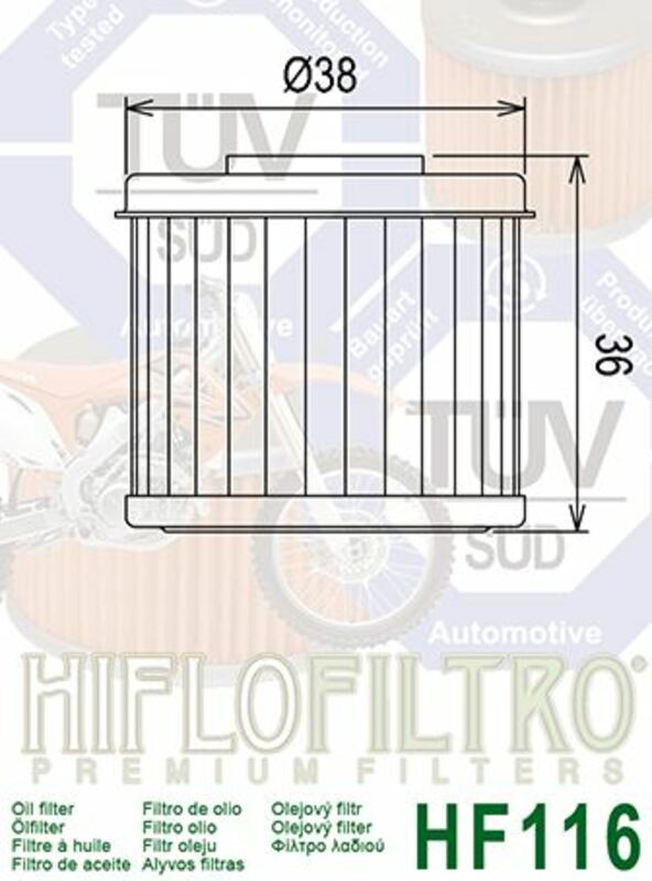 Honda CRF 450 [Hiflofiltro] - Oljefilter