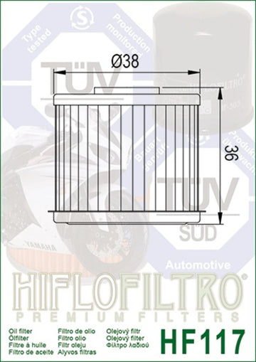 Honda CRF 1100 Africa Twin SD08 [Hiflofiltro] - Oljefilter - 0