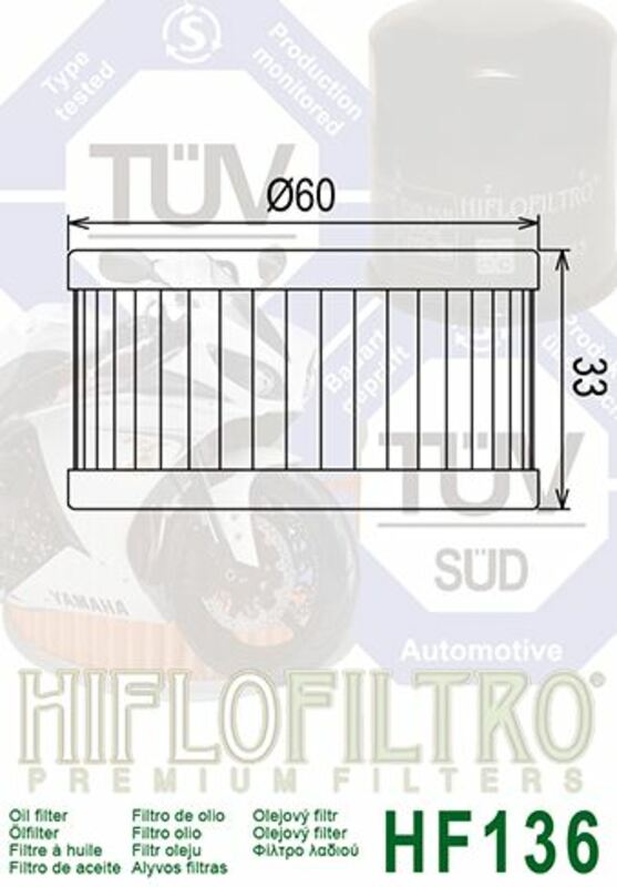 Suzuki DR 350 [Hiflofiltro] - Oljefilter