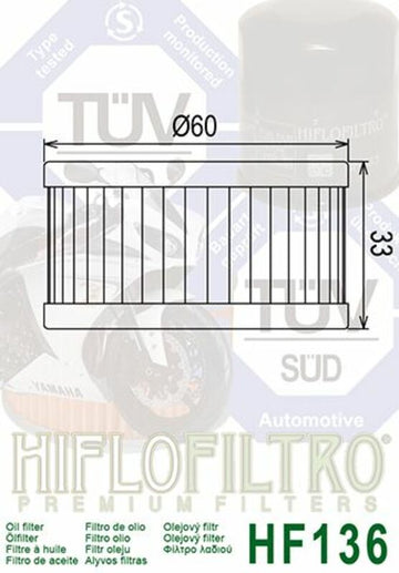 Suzuki DR 350 [Hiflofiltro] - Oljefilter - 0
