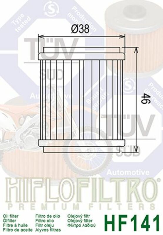 Yamaha WR 125 R [Hiflofiltro] - Oljefilter