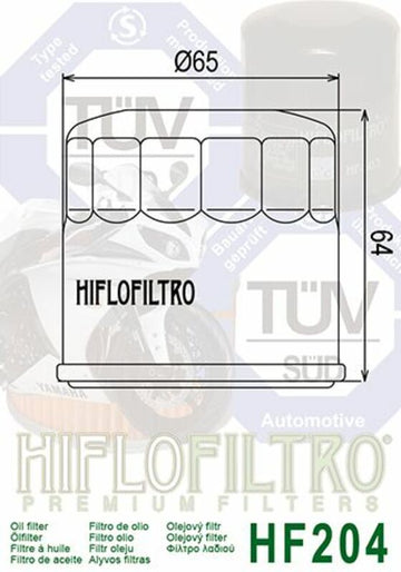 Yamaha Mt -07 RM04 [Hiflofiltro] - Racing Oil Filter - 0