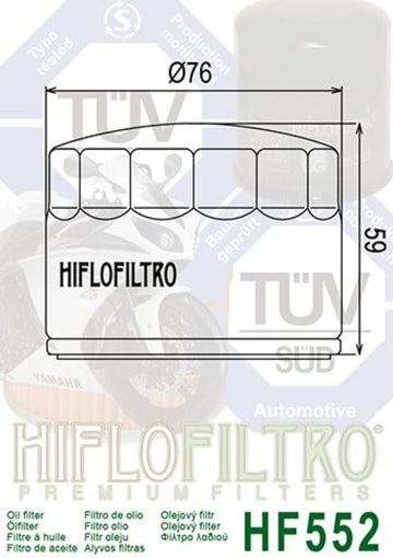 Moto Guzzi California 2 1000 [Hiflofiltro] - Oljefilter - 0