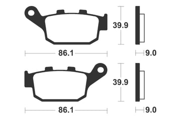 Honda CMX 1100 Rebel SC83 [Tecnium] - Sinter Metal Brake Pads - 0