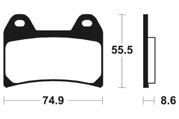 Ktm 1050 Adventure [TECNIUM] - Profesjonell Racing sintrede metall bremseklosser - MSR206