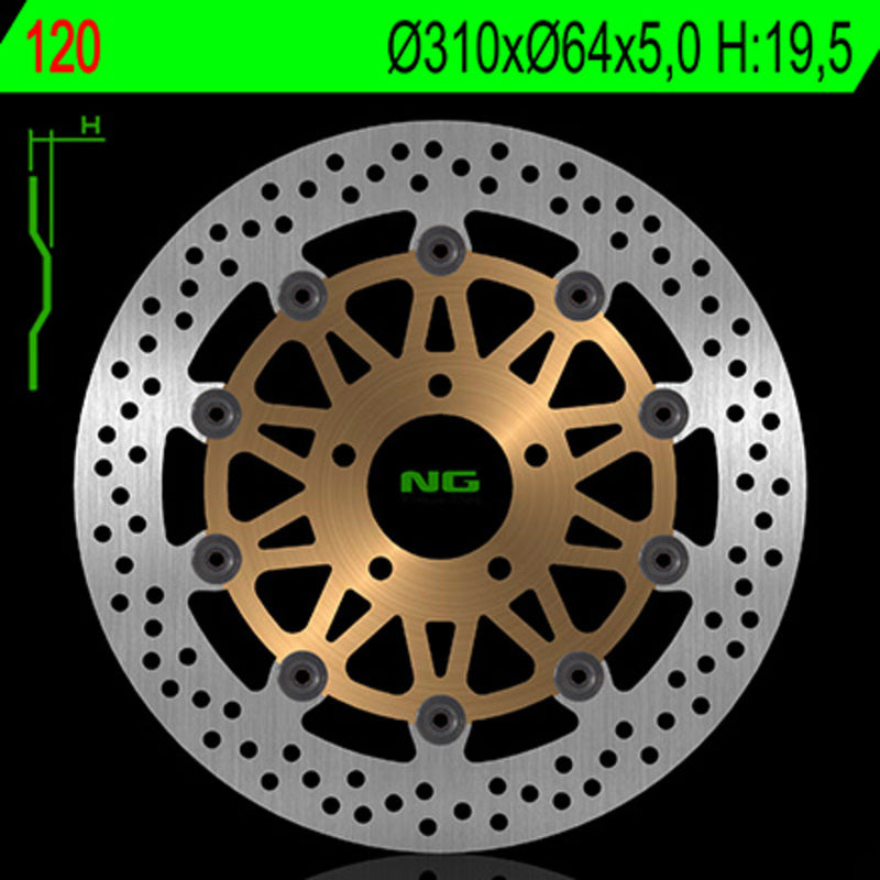 Suzuki Gsf 1200 Bandit Bandit S [NG BRAKE DISC] - rund flytende bremseskive