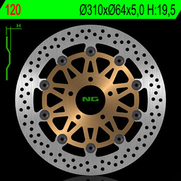 Suzuki Gsf [NG BRAKE DISC] - rund flytende bremseskive