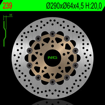 Suzuki Gsf 600 [NG BRAKE DISC] - rund flytende bremseskive