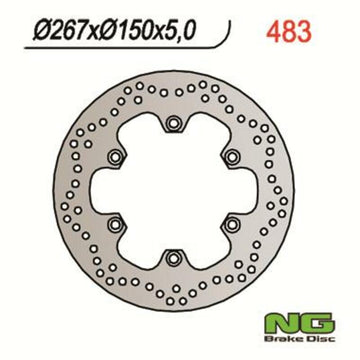 Yamaha Xv 1100 [NG BRAKE DISC] - rund stiv bremseskive