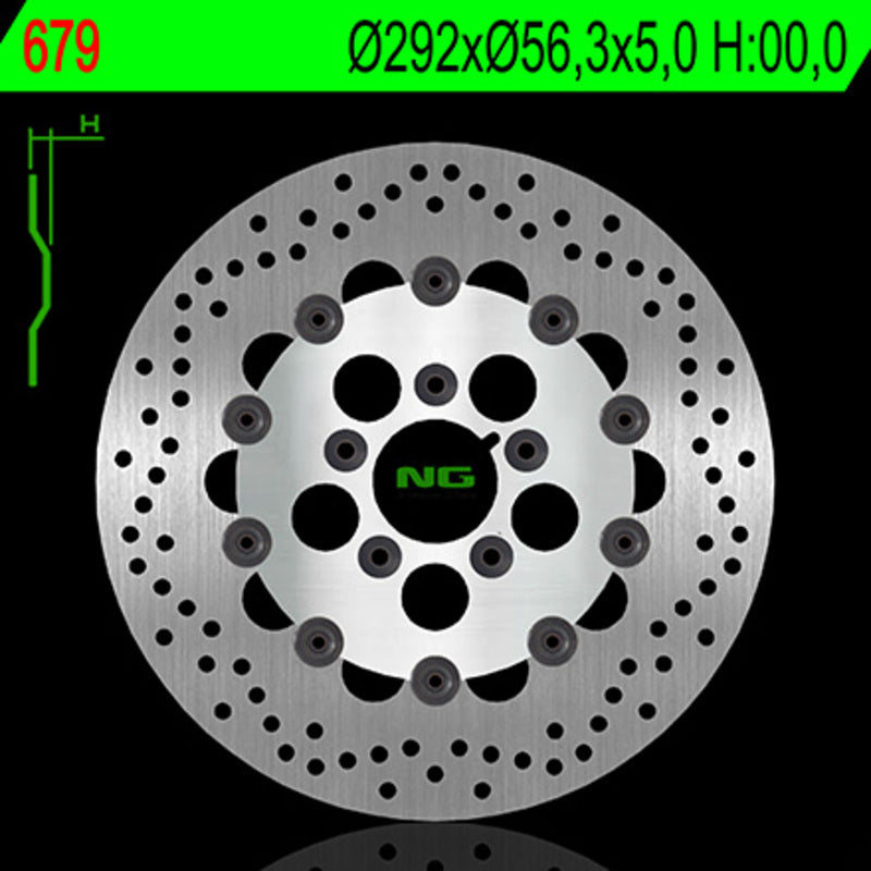 Harley Davidson Flstc [NG BRAKE DISC] - rund flytende bremseskive