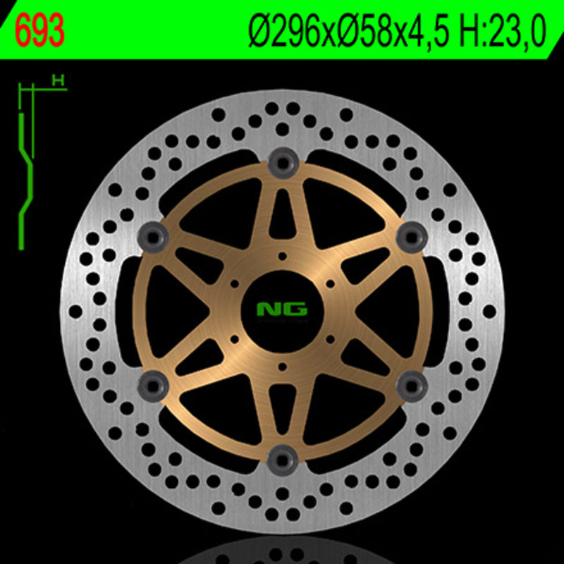Honda Cb 600 F Hornet [NG BRAKE DISC] - rund flytende bremseskive