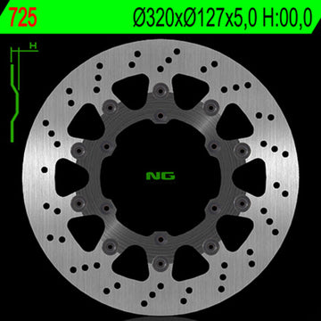 Ktm 690 Sm Prestige [NG BRAKE DISC] - rund flytende bremseskive