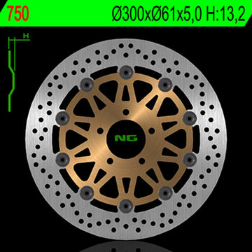 Kawasaki Zr 7 750 [NG BRAKE DISC] - rund flytende bremseskive