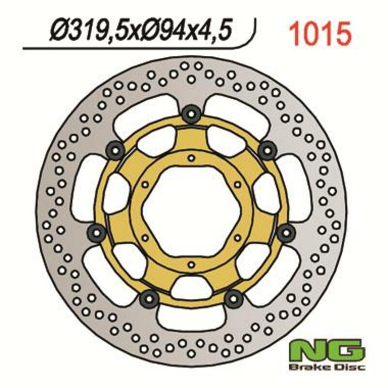 Honda Vtr 1000 [NG BRAKE DISC] - rund flytende bremseskive