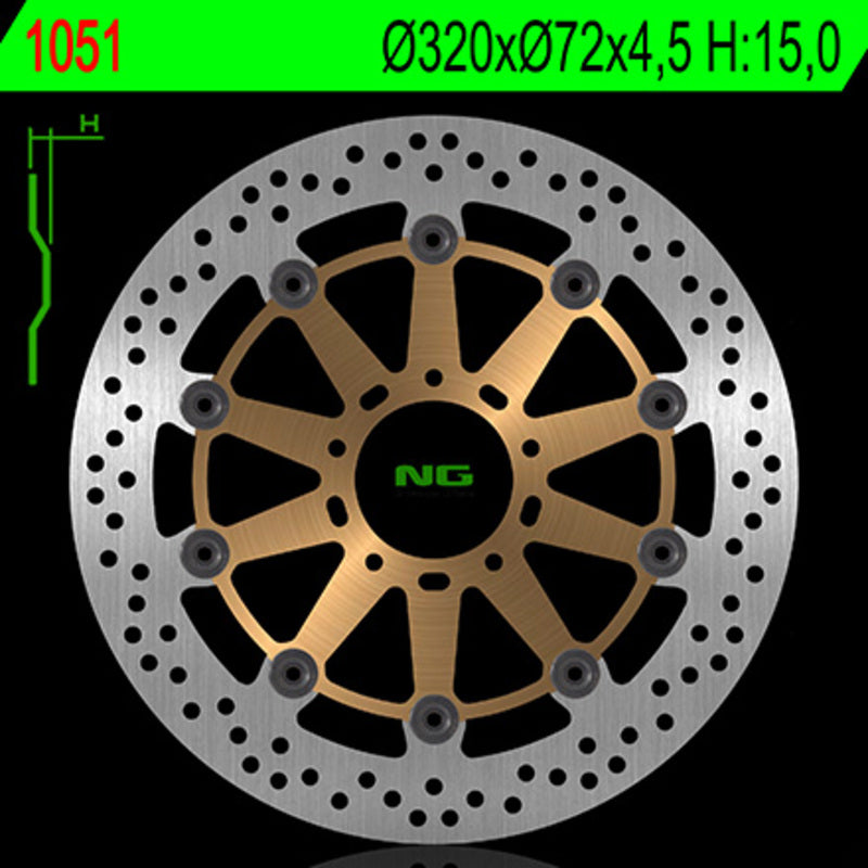 Ducati 749 [NG BRAKE DISC] - rund flytende bremseskive