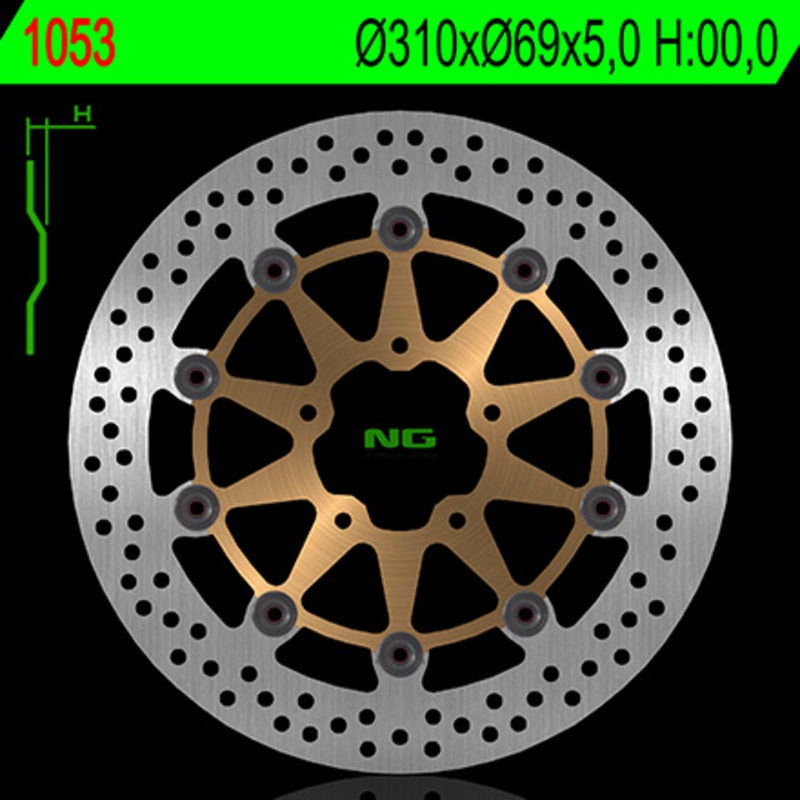 Suzuki Dl 800 V-Strom [NG BRAKE DISC] - rund flytende bremseskive