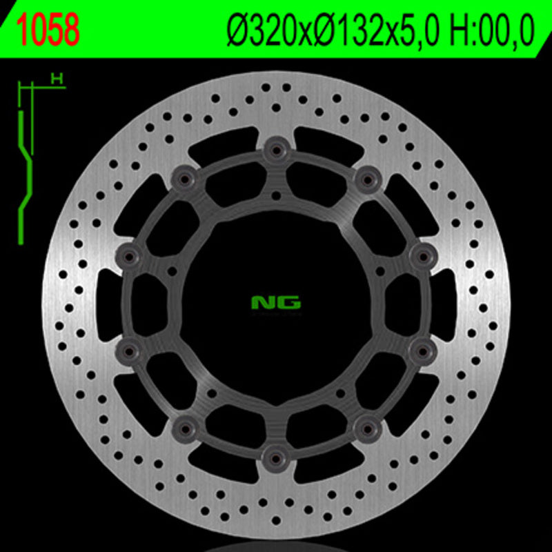 Yamaha Yzf R6 [NG BRAKE DISC] - rund flytende bremseskive