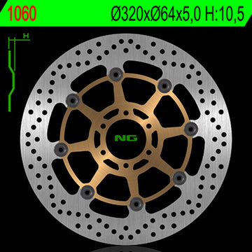 Moto Guzzi T 850 [NG BRAKE DISC] - rund flytende bremseskive