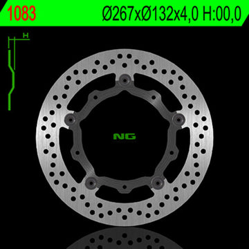 Yamaha T-Max 560 Tech Max [NG BRAKE DISC] - rund flytende bremseskive