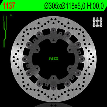 Bmw K 1100 [NG BRAKE DISC] - rund flytende bremseskive