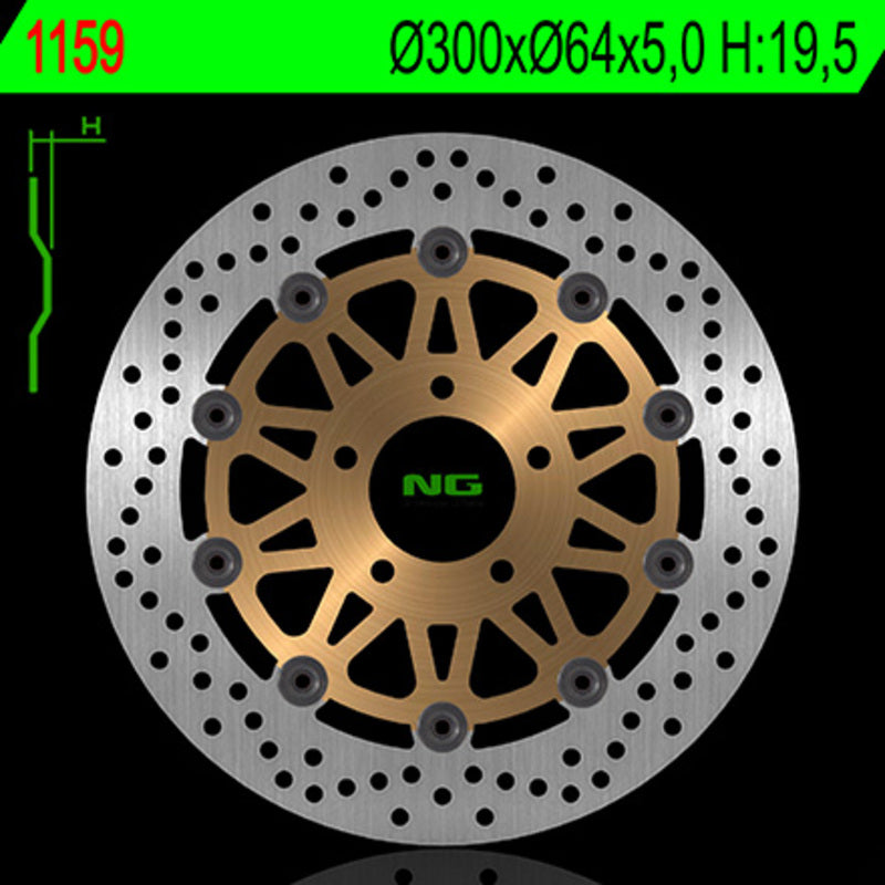 Suzuki Inazuma [NG BRAKE DISC] - rund flytende bremseskive