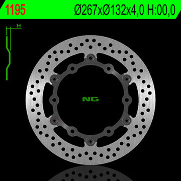 Yamaha Rd 500 [NG BRAKE DISC] - rund flytende bremseskive