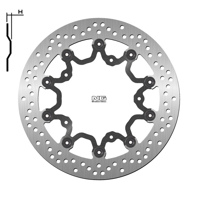 Yamaha T-Max 560 Tech Max [NG BRAKE DISC] - rund flytende bremseskive