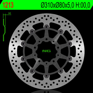 Kawasaki Z 800 [NG BRAKE DISC] - rund flytende bremseskive