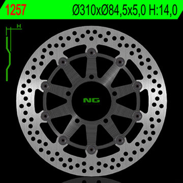 Harley Davidson Flhx [NG BRAKE DISC] - rund stiv bremseskive