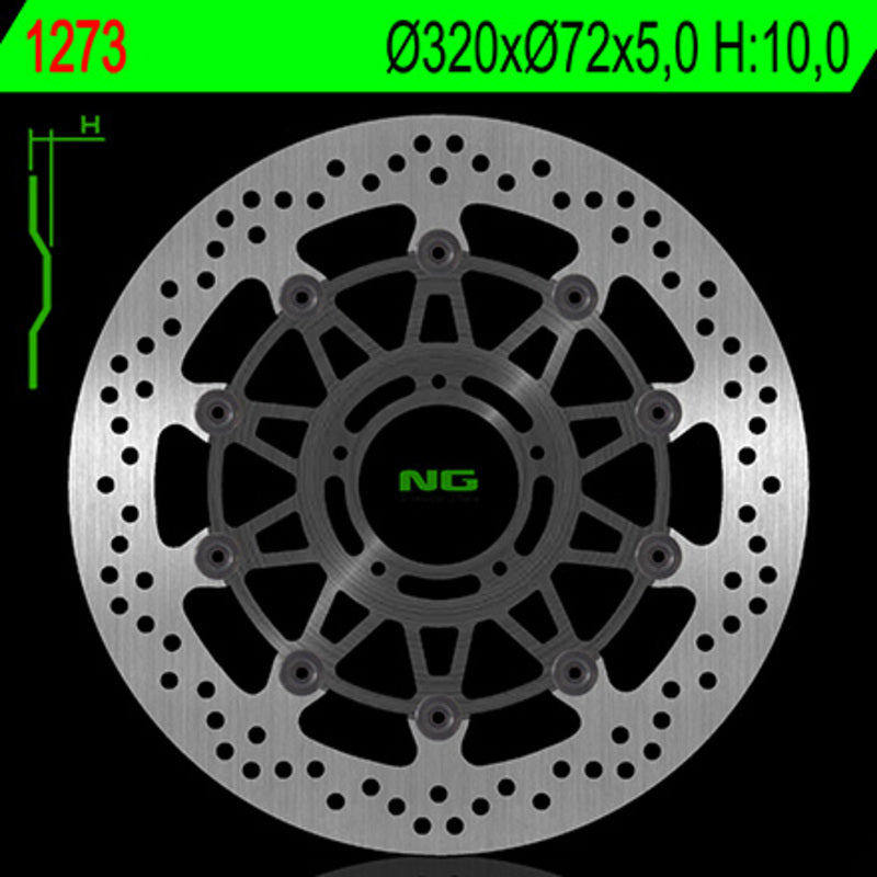 Ducati Desertx [NG BRAKE DISC] - rund flytende bremseskive