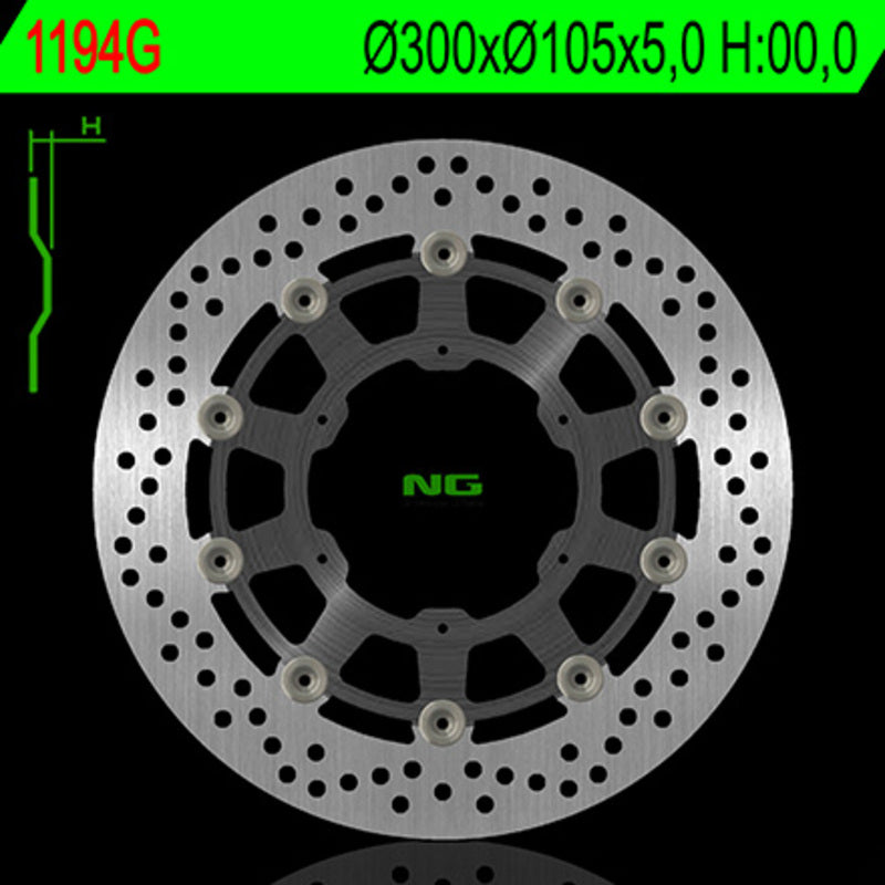 Bmw F 650 Gs Twin [NG BRAKE DISC] - rund flytende bremseskive
