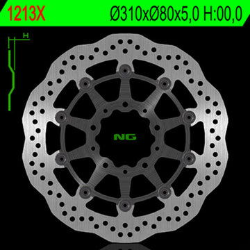 Kawasaki Z 800 [NG BRAKE DISC] - Wave flytende bremseskive