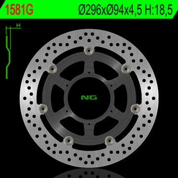 Honda Cbf 1000 [NG BRAKE DISC] - rund flytende bremseskive