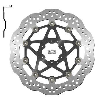 Honda Crf 1000 L Africa Tw [NG BRAKE DISC] - Wave flytende bremseskive