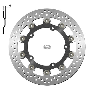 Yamaha Niken 900 Niken Gt 900 [NG BRAKE DISC] - rund flytende bremseskive