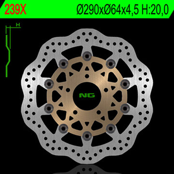 Suzuki Gsx 600 [NG BRAKE DISC] - Wave flytende bremseskive