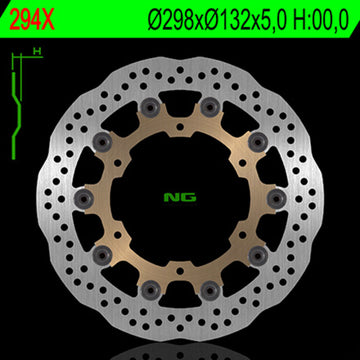 Yamaha Xvs 650 [NG BRAKE DISC] - Wave flytende bremseskive