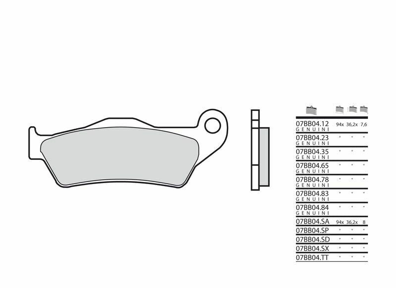 Moto Guzzi Norge 1200 [Brembo] - Bremseklosser