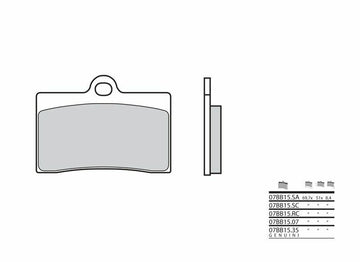 Moto Guzzi V11 Sport [Brembo] - Konkurranse Carbon Keramik Brake Pads