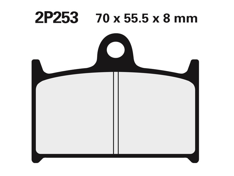 Triumph Sprint Rs [NISSIN] - Bremseklosser av sintret metall for gate/terrengbane - 2P-253ST