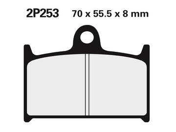 Triumph Sprint Rs [NISSIN] - Bremseklosser av sintret metall for gate/terrengbane - 2P-253ST